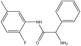 2-amino-N-(2-fluoro-5-methylphenyl)-2-phenylacetamide 结构式