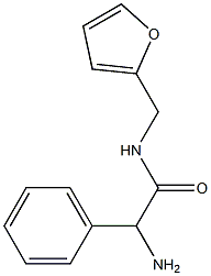 2-amino-N-(2-furylmethyl)-2-phenylacetamide 结构式
