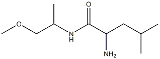 2-amino-N-(2-methoxy-1-methylethyl)-4-methylpentanamide 结构式