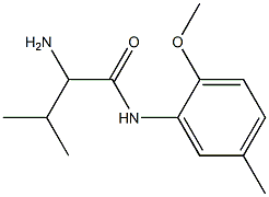 2-amino-N-(2-methoxy-5-methylphenyl)-3-methylbutanamide 结构式