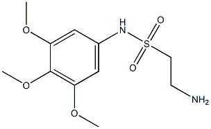 2-amino-N-(3,4,5-trimethoxyphenyl)ethane-1-sulfonamide 结构式