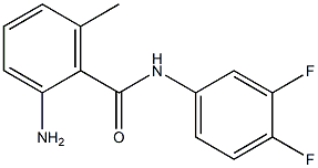 2-amino-N-(3,4-difluorophenyl)-6-methylbenzamide 结构式