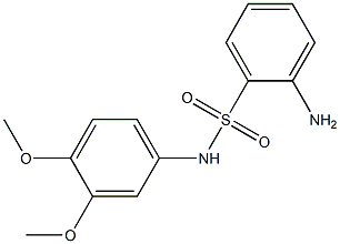 2-amino-N-(3,4-dimethoxyphenyl)benzene-1-sulfonamide 结构式