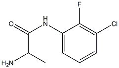 2-amino-N-(3-chloro-2-fluorophenyl)propanamide 结构式