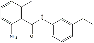 2-amino-N-(3-ethylphenyl)-6-methylbenzamide 结构式