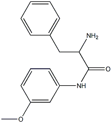 2-amino-N-(3-methoxyphenyl)-3-phenylpropanamide 结构式