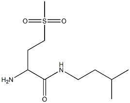 2-amino-N-(3-methylbutyl)-4-(methylsulfonyl)butanamide 结构式