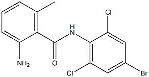 2-amino-N-(4-bromo-2,6-dichlorophenyl)-6-methylbenzamide 结构式