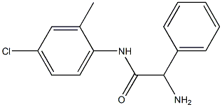 2-amino-N-(4-chloro-2-methylphenyl)-2-phenylacetamide 结构式