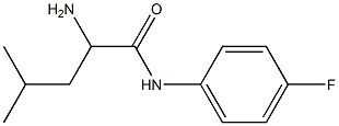 2-amino-N-(4-fluorophenyl)-4-methylpentanamide 结构式