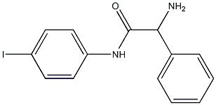 2-amino-N-(4-iodophenyl)-2-phenylacetamide 结构式