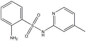 2-amino-N-(4-methylpyridin-2-yl)benzene-1-sulfonamide 结构式