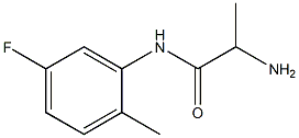 2-amino-N-(5-fluoro-2-methylphenyl)propanamide 结构式