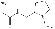 2-amino-N-[(1-ethylpyrrolidin-2-yl)methyl]acetamide 结构式