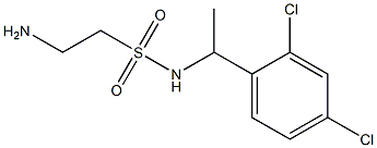 2-amino-N-[1-(2,4-dichlorophenyl)ethyl]ethane-1-sulfonamide 结构式
