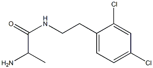 2-amino-N-[2-(2,4-dichlorophenyl)ethyl]propanamide 结构式