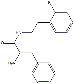 2-amino-N-[2-(2-fluorophenyl)ethyl]-3-phenylpropanamide 结构式