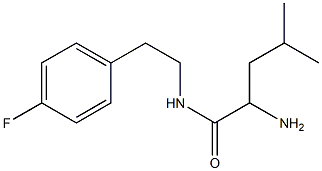 2-amino-N-[2-(4-fluorophenyl)ethyl]-4-methylpentanamide 结构式