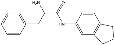 2-amino-N-2,3-dihydro-1H-inden-5-yl-3-phenylpropanamide 结构式