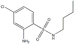 2-amino-N-butyl-4-chlorobenzene-1-sulfonamide 结构式