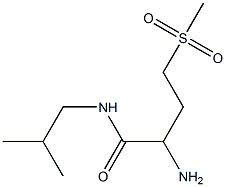 2-amino-N-isobutyl-4-(methylsulfonyl)butanamide 结构式