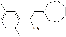 2-azepan-1-yl-1-(2,5-dimethylphenyl)ethanamine 结构式