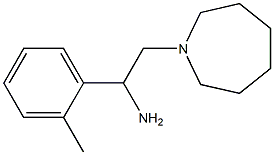 2-azepan-1-yl-1-(2-methylphenyl)ethanamine 结构式