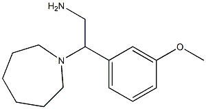 2-azepan-1-yl-2-(3-methoxyphenyl)ethanamine 结构式