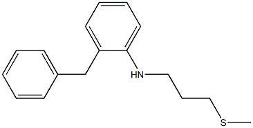 2-benzyl-N-[3-(methylsulfanyl)propyl]aniline 结构式