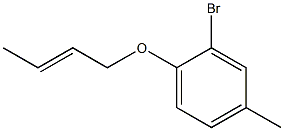 2-bromo-1-(but-2-en-1-yloxy)-4-methylbenzene 结构式