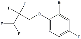 2-bromo-4-fluoro-1-(2,2,3,3-tetrafluoropropoxy)benzene 结构式