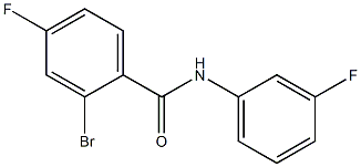 2-bromo-4-fluoro-N-(3-fluorophenyl)benzamide 结构式