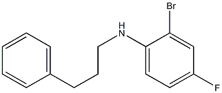 2-bromo-4-fluoro-N-(3-phenylpropyl)aniline 结构式