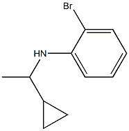2-bromo-N-(1-cyclopropylethyl)aniline 结构式