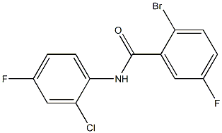 2-bromo-N-(2-chloro-4-fluorophenyl)-5-fluorobenzamide 结构式