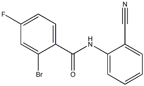 2-bromo-N-(2-cyanophenyl)-4-fluorobenzamide 结构式