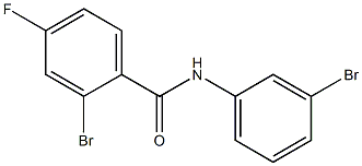 2-bromo-N-(3-bromophenyl)-4-fluorobenzamide 结构式