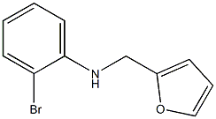 2-bromo-N-(furan-2-ylmethyl)aniline 结构式