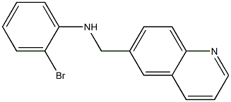 2-bromo-N-(quinolin-6-ylmethyl)aniline 结构式