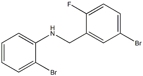 2-bromo-N-[(5-bromo-2-fluorophenyl)methyl]aniline 结构式