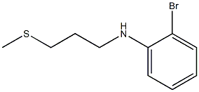 2-bromo-N-[3-(methylsulfanyl)propyl]aniline 结构式