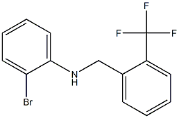 2-bromo-N-{[2-(trifluoromethyl)phenyl]methyl}aniline 结构式