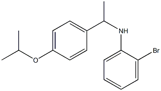 2-bromo-N-{1-[4-(propan-2-yloxy)phenyl]ethyl}aniline 结构式