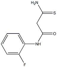 2-carbamothioyl-N-(2-fluorophenyl)acetamide 结构式