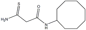 2-carbamothioyl-N-cyclooctylacetamide 结构式