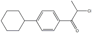 2-chloro-1-(4-cyclohexylphenyl)propan-1-one 结构式