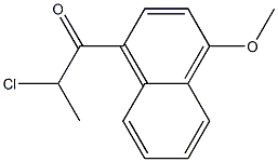 2-chloro-1-(4-methoxynaphthalen-1-yl)propan-1-one 结构式