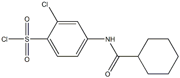 2-chloro-4-cyclohexaneamidobenzene-1-sulfonyl chloride 结构式