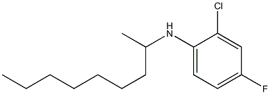 2-chloro-4-fluoro-N-(nonan-2-yl)aniline 结构式