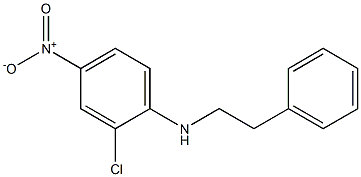 2-chloro-4-nitro-N-(2-phenylethyl)aniline 结构式